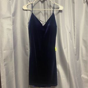 Spaghetti Strap Short Dress Open Back